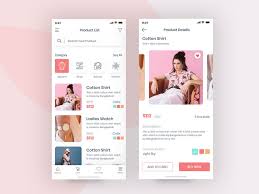 E Commerce Product List And Details Page Mobile Web Design Ecommerce Mobile App Design