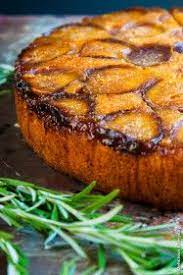 Honey And Rosemary Upside Down Fig Cake Recipe Deliciouseveryday Com Fig Recipes Fig Cake Rosemary Recipes