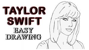Taylor Swift Drawing Step By Step How To Draw So Cute Taylor Swift Easy Sketch Tutorial Youtube