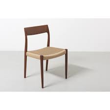 Vintage Set Of 6 Paper Cord Dining Chairs 77 By Niels O Moller For Jl Moller 1950s Design Market Dining Chairs Chair 1950s Design
