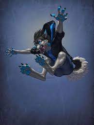 Incoming Furry Art Shadow Wolf Furry