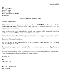 Free information and preview, prepared forms for you, trusted by legal professionals Download Promotion Rejection Letter Excel Template Exceldatapro
