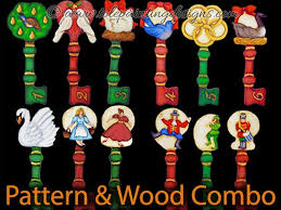 Cause just for you, tonight, it will open any door, so you won't have to slide down chimneys anymore! 12 Days Of Christmas Key Pattern Wood Combo Tolepaintingdesigns Com