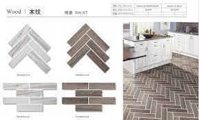 Küchenrückwände von klebefieber mit verschiedenen mustern, farben & tollen motiven. China Herringbone Shape Wood Look Effect Ceramic Mosaic Tile For Bathroom Kitchen Backsplash China Kitchen Tiles Bathroom Tiles