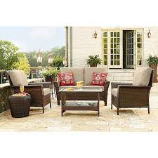 Ty Pennington Style Parkside 4 Piece Deep Seating Set Null Outdoor Furniture Sets Clearance Patio Furniture Wicker Patio Furniture Sets