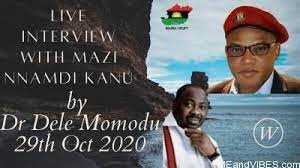 Leader of indigenous people of biafra, nnamdi kanu was interviewed live on sunday, the 28th of great news!! Watch And Download Mazi Nnamdi Kanu Live Interview Video With Dele Momodu Meandvibes Com