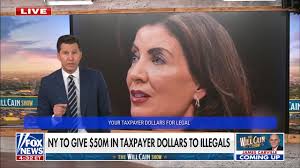 New York Gov. Kathy Hochul (D) announces New York taxpayers will be footing  the bill for $50M in legal services for illegal immigrants in the state.