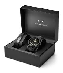 Shop 50 top armani exchange watches for women and earn cash back all in one place. Ax Armani Exchange Analog Bracelet Watch Leather Strap Set Dillard S