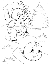раскрасок раскраски для детей 2 3 лет распечатать формат а4 Kolobok Skazka H Ada Googlom Coloring Pages Drawings Fairy Tales