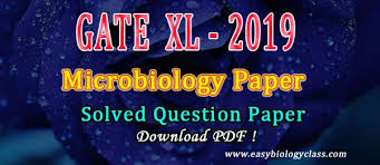 Gate Xl 2019 Microbiology Solved Question Paper Easybiologyclass This Or That Questions Question Paper Chemistry Question Paper