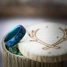 Unique Men S Wedding Ring Durable Wedding Ring For Men Alternative Style Men S Ring Handcr Custom Wedding Rings Alternative Wedding Rings Cool Wedding Rings