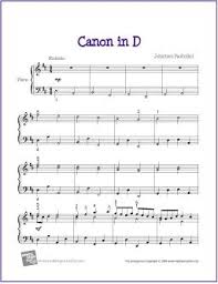 Canon In D Free Sheet Music For Piano Solo Easy Piano Sheet Music Piano Sheet Piano Sheet Music