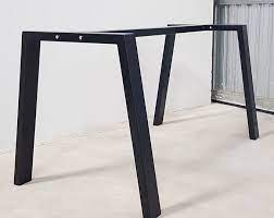 2x pieds de table industriel metal trapeze table metal legs trapezium feet legs for trapeze table pata de mesa trapecio tr8040 metal table legs steel table base table legs