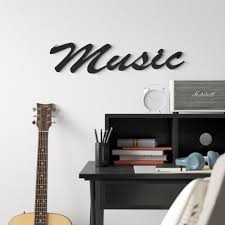 Music themed wall art sculptures. Grovelane Music Word Wall Decor Reviews Wayfair