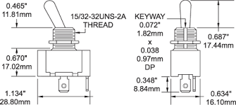 Supplied with mounting adapter for standard 5/8 circuit breaker mounting hole. Weatherdeck Toggle Switch Spst On Off Blue Sea Systems