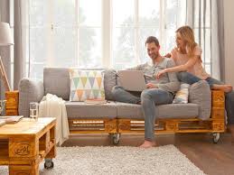 Sofa by werner max moser for embru. Bequemes Sofa Aus Paletten Bauen Bauhaus