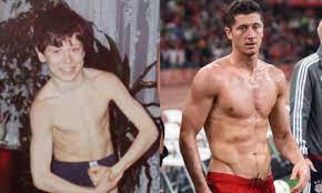 Robert lewandowski is a polish professional footballer who plays as a striker for bundesliga club bayern munich and is the captain of the po. Robert Lewandowski S Wife Posts Shirtless Snaps Of Bayern Munich Star On Instagram Daily Mail Online
