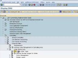 Sap Controlling Define Internal Order Type Sap Data Science Type