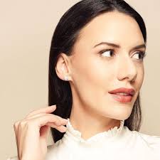 Frederic Sage Pink & White Diamond Circle Cluster Stud Earrings in White &  Rose Gold