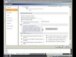 Microsoft excel 2007 identifies columns in a worksheet using letters beginning with a and ending with xfd. Change Columns From Letters To Numbers In Excel 2007 Youtube