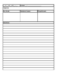 This Lesson Plan Template Has Been Very Helpful In Organizing Objectives Sentence Frames Props And Lesson Related R Lesson Plan Templates How To Plan Lesson