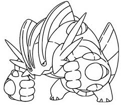 Despite its name, pidgeot does not resemble a pigeon so much as a bird of prey such as an osprey or an eagle due to its large size and predatory behavior. Coloring Page Mega Evolved Pokemon Mega Swampert 260 260