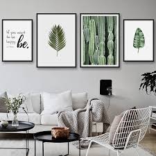 If you're decorating on a budget, one of the fastest ways to transform a kitchen space is to paint the cabinets. Canvas Poster For Home Living Room Decorative Wall Painting Tropical Leaf Design Home Decor Home Garden