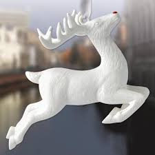 The 2017 Figural Reindeer Ornament By Wedgwood Is Three Dimensional And Beautifully Crafted Of Fine W Porcelain Ornaments Lenox Ornaments Collectible Ornaments