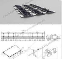 Ballasted flat roof mounting