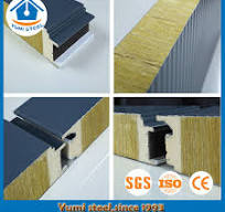 Soundproof PU Sealing End Rockwool Sandwich Wall Panel - Buy ...