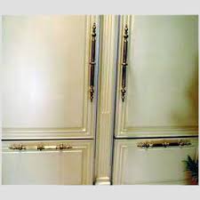 Appliance garages, wood tambour and track systems. Brass Refrigerator Handles Skinny Refrigerator