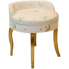 mid 20th century revolving dressing table stool in gilt finish table stool gilded furniture gold leaf furniture