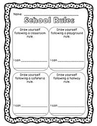 School Rules Freebie Differentiated School Rules School Rules Activities School Counseling Lessons