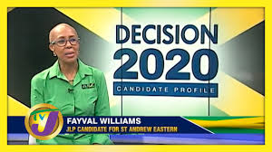 Jlp Candidate For St Andrew Eastern Fayval Williams Decision 2020 Jamaica Vote Youtube