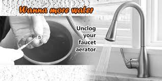 how to unclog a kitchen faucet aerator