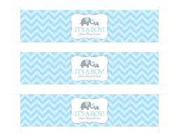 Instant Download Blue Elephant Water Bottle Labels Printable Etsy Water Bottle Labels Baby Shower Bottle Labels Printable Etsy Printables