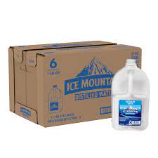 Therefor in general, if ice and water have the same volume, then the ice weighs less. Ice Mountain Distilled Water 1 Gallon 6 Pack Readyrefresh