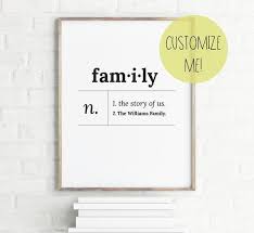 Custom Family Name Personalized Dictionary Definition Etsy Dictionary Words Printable Quotes Names