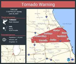 After a couple hours of relative calm, a new string of tornado warnings was issued for parts of will, kankakee, grundy, and livingston counties until 4:30 p.m. Nws Chicago On Twitter Tornado Warning Including Evanston Il Skokie Il Des Plaines Il Until 11 30 Pm Cdt