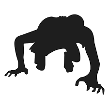 Zombie Crawling Silhouette Ad Affiliate Ad Silhouette Crawling Zombie Business Card Template Word Zombie Silhouette Png