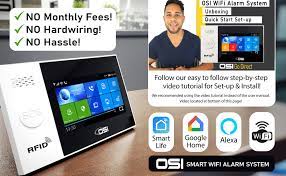 Most diy security systems are wireless, which means that no wiring is required. Amazon Com Osi Wireless Wifi Smart Home Security Diy Alarm System 8 Piece Diy Home Wi Fi Alarm Kit With Motion Detector Notifications With App Door Window Sensor Siren Compatible With Alexa No