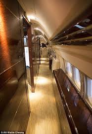 Features To Rival Air Force One Forget Cramped Bathrooms This Plane Has Shower Private Jet Interior Private Jet Luxury Private Jets