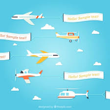 Flying Planes With Banners Template Banner Drawing Flying Banner Airplane Banner