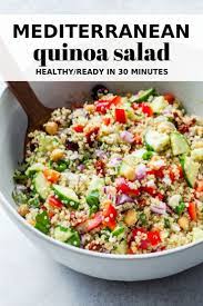 Mediterranean Quinoa Salad Recipe Mediterranean Recipes Recipes Mediterranean Quinoa Salad