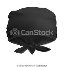 Download Vector Mock Up Black Bandana Buff For Head Canstock