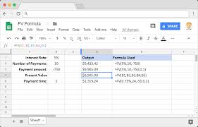 How To Use The Fv Formula In Google Sheets Sheetgo Blog