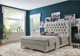 Gepolstertes bett mit hohem kopfteil thara by cortezari. Atlantic Home Collection Boxspringbett Mit Topper Und Extra Hohem Kopfteil Online Kaufen Otto