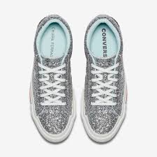 Chiara ferragni, da influencer a designers. Converse Chiara Ferragni Brand Neu One Star Low Turnschuhe Silber Glitzer 40 Converse One Star Shoes Converse One Star Top Women Shoes