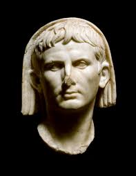 Romersk konst: "chef för kejsaren Augustus (Caius Julius Caesar Octavianus  Augustus)"" Marmorskulptur