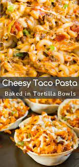 Taco Pasta Is An Easy Ground Beef Dinner Recipe That Is Fun And Kid Friendly This Cheesy Macaroni Dinner With Ground Beef Beef Recipes For Dinner Beef Dinner